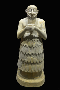 叙利亚公元前三千年祈祷者雕像