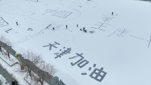 天津雪景