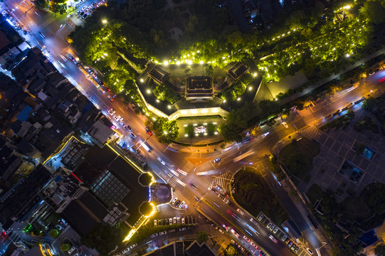 湖南长沙天心阁夜景