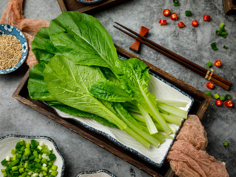 小白菜麻辣烫食材