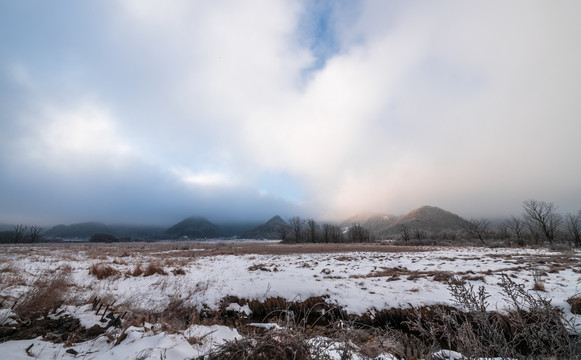 大九湖雪景