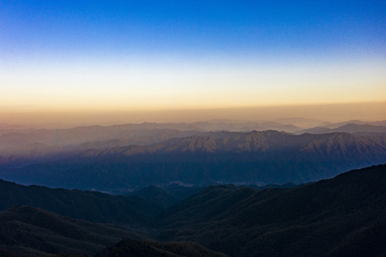 航拍湖南长沙浏阳大围山景区