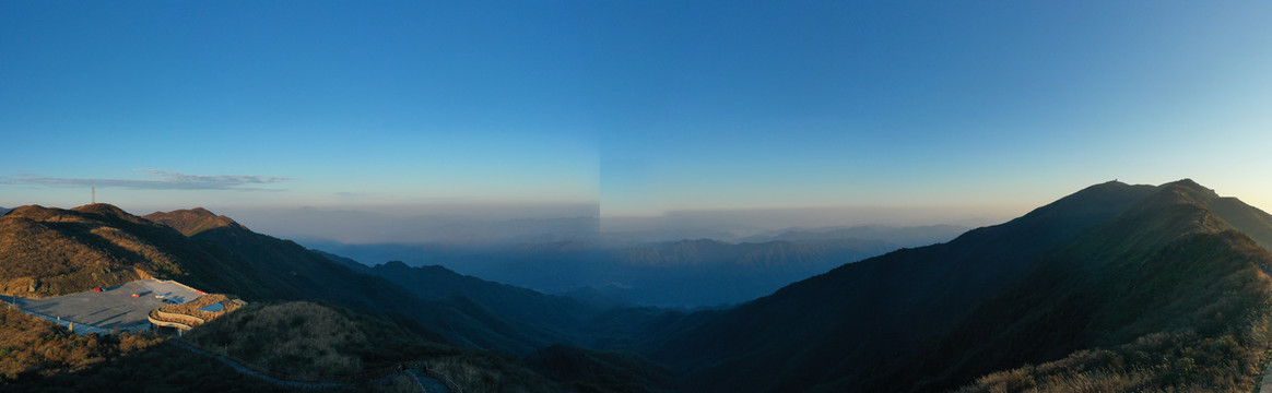 航拍湖南长沙浏阳大围山景区