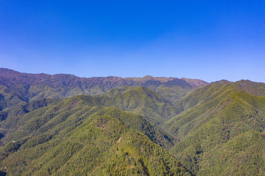 航拍湖南长沙浏阳大围山景区