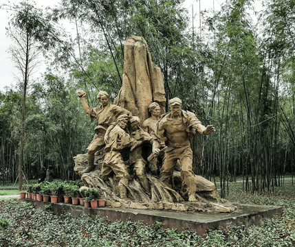 红军雕塑群像