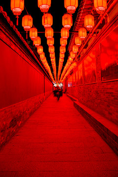 忻州古城红灯笼巷子