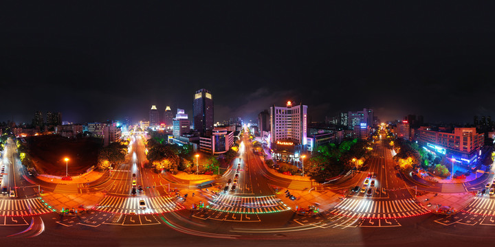 江西吉安市中心夜景