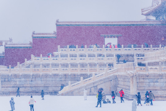 紫禁城雪景