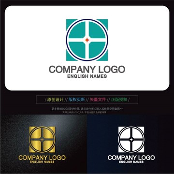 方块科技简约LOGO设计