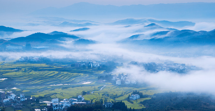 莲花南岭春色美