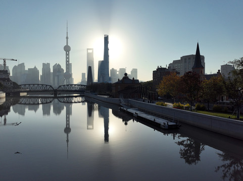 上海天际线全景