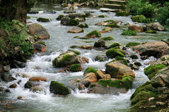 小河流水