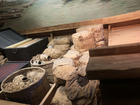 货船模型古代茶叶陶瓷展览