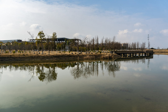 湖北枝江市城市风光