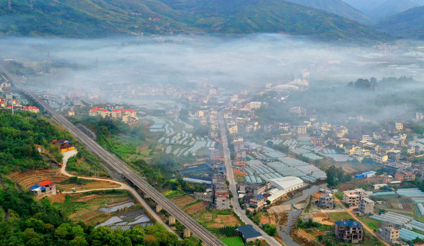 航拍古村