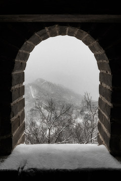 慕田峪长城雪景