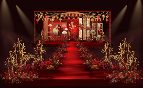 中式婚礼新中式婚礼舞台