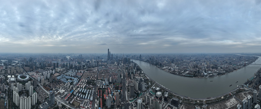 黄浦江全景