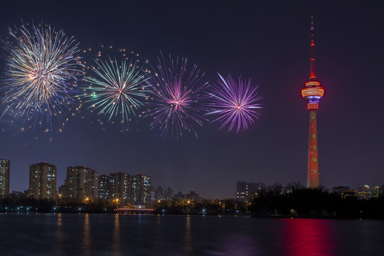 中央电视塔夜景