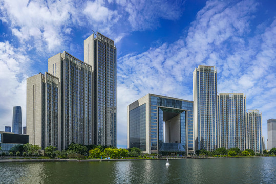 天津环球金融中心全景