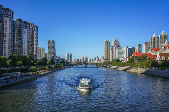 天津海河高清大图