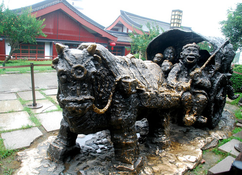 陕西民俗文化雕塑