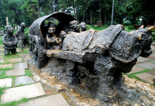 陕西民俗文化雕塑