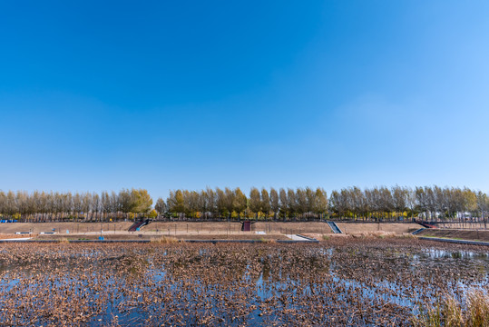 中国辽宁沈阳中央公园九岛湖