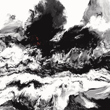 抽象山水画
