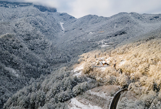 金佛山雪景