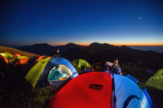 武功山帐篷节夜景1