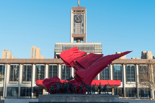 省会石家庄解放广场老火车站