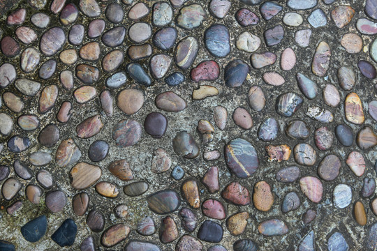 石子路面鹅卵石