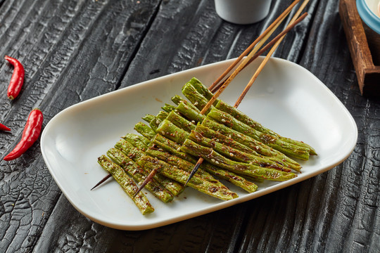 碳烤豆角串