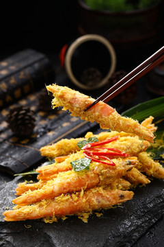 麦香黄油虾