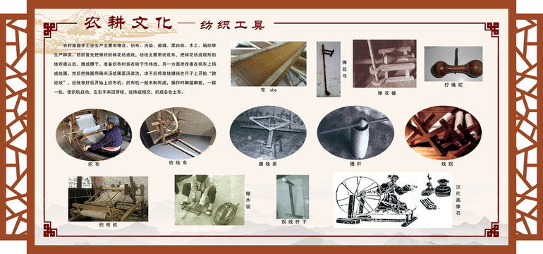 农耕文化纺织工具发展历程