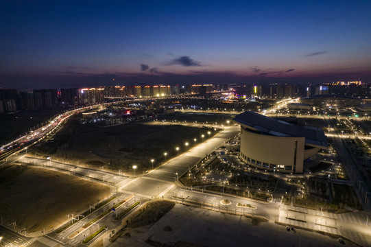 郑州博物馆夜景