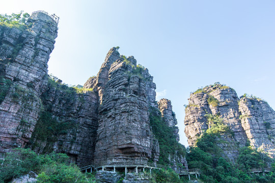 北帝山旅游风景区石桥山风光