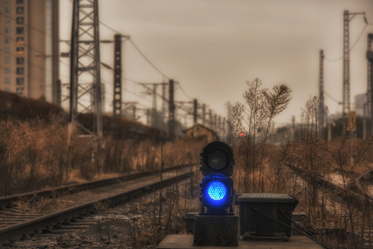 荒野铁路道灯