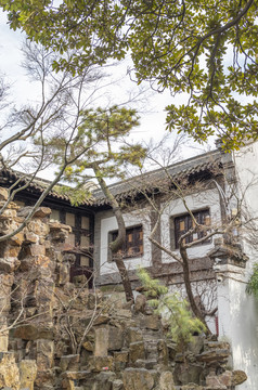扬州个园建筑景观