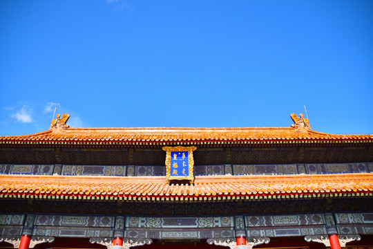 北京故宫皇极殿重檐庑殿顶