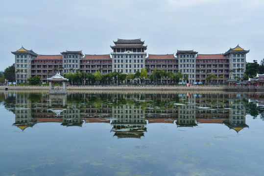 厦门集美龙舟池建筑景观