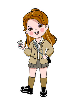 Q版卡通女孩