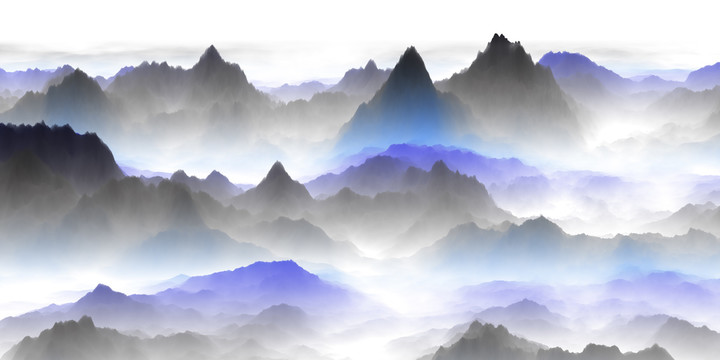 新中式水墨山水