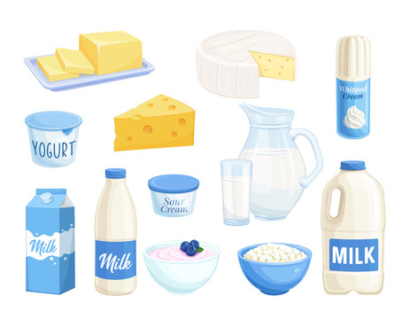 蓝白新鲜芝士 牛乳制品插图