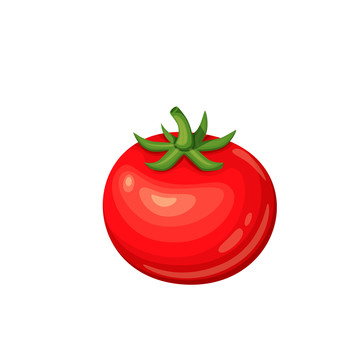 红色新鲜西红柿插图