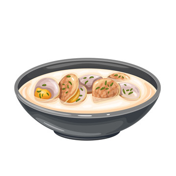 美味蛤蛎浓汤插图