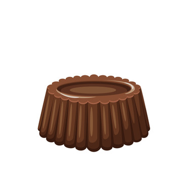 圆形花纹巧克力插图