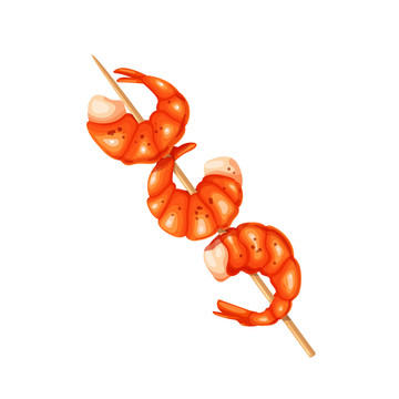 虾子烧烤串插图