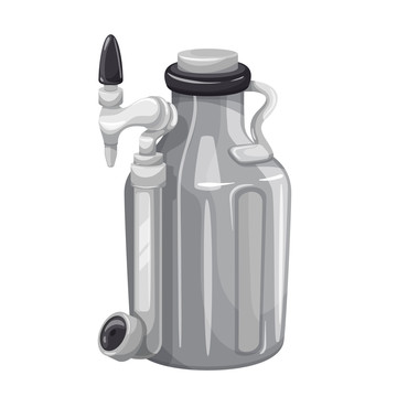 灰色氮气瓶插图